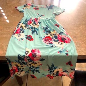 Bright Turquoise Dress